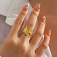 Sage 18k Gold Anti Tarnish Rings