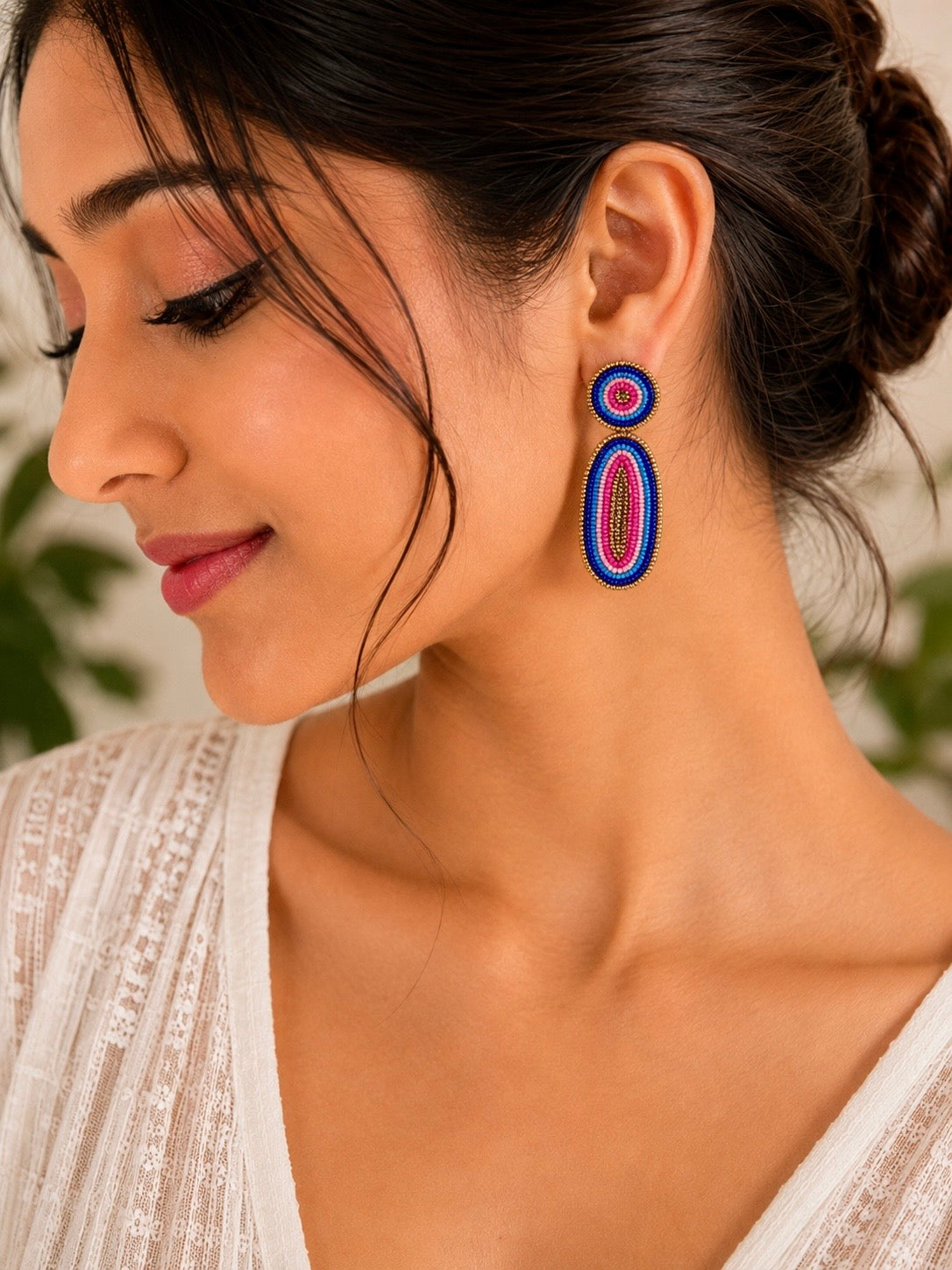 Boho Beaded Handmade earrings combo of 3