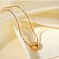 Tiny heart Necklace 18k Gold Anti Tarnish