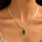 Amby Green embellished Necklace