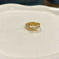 Nail embellished 18k Gold Anti Tarnish ring