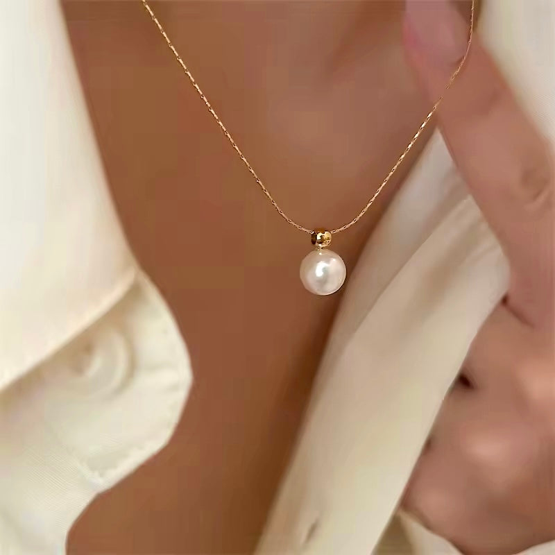 Pearl drops Anti Tarnish Necklace