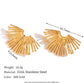 Sun Earrings 18k Gold Anti Tarnish