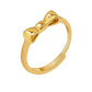 Mini bow rings 18k Gold Anti Tarnish