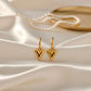 Unna Heart Earrings Tarnish free