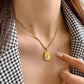 Rose pendant 18k Gold Anti Tarnish necklace