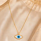Evil Eye Pendant Necklace ANTI TARNISH 18 K GOLD