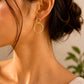 Grace dangling Earrings 18k Gold Anti Tarnish