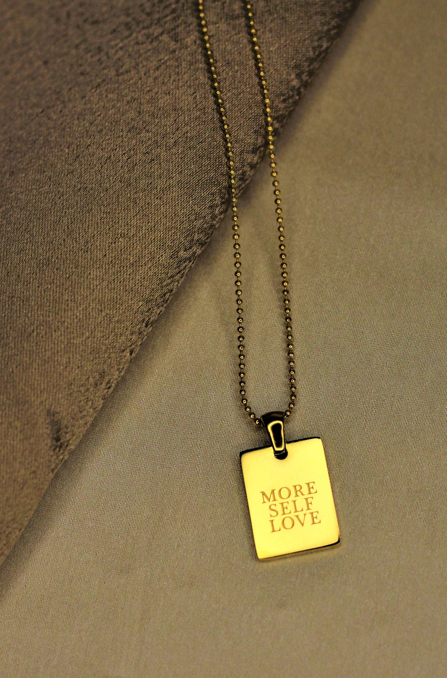 More self love- Anti Tarnish 18k Gold Plated SS Necklace