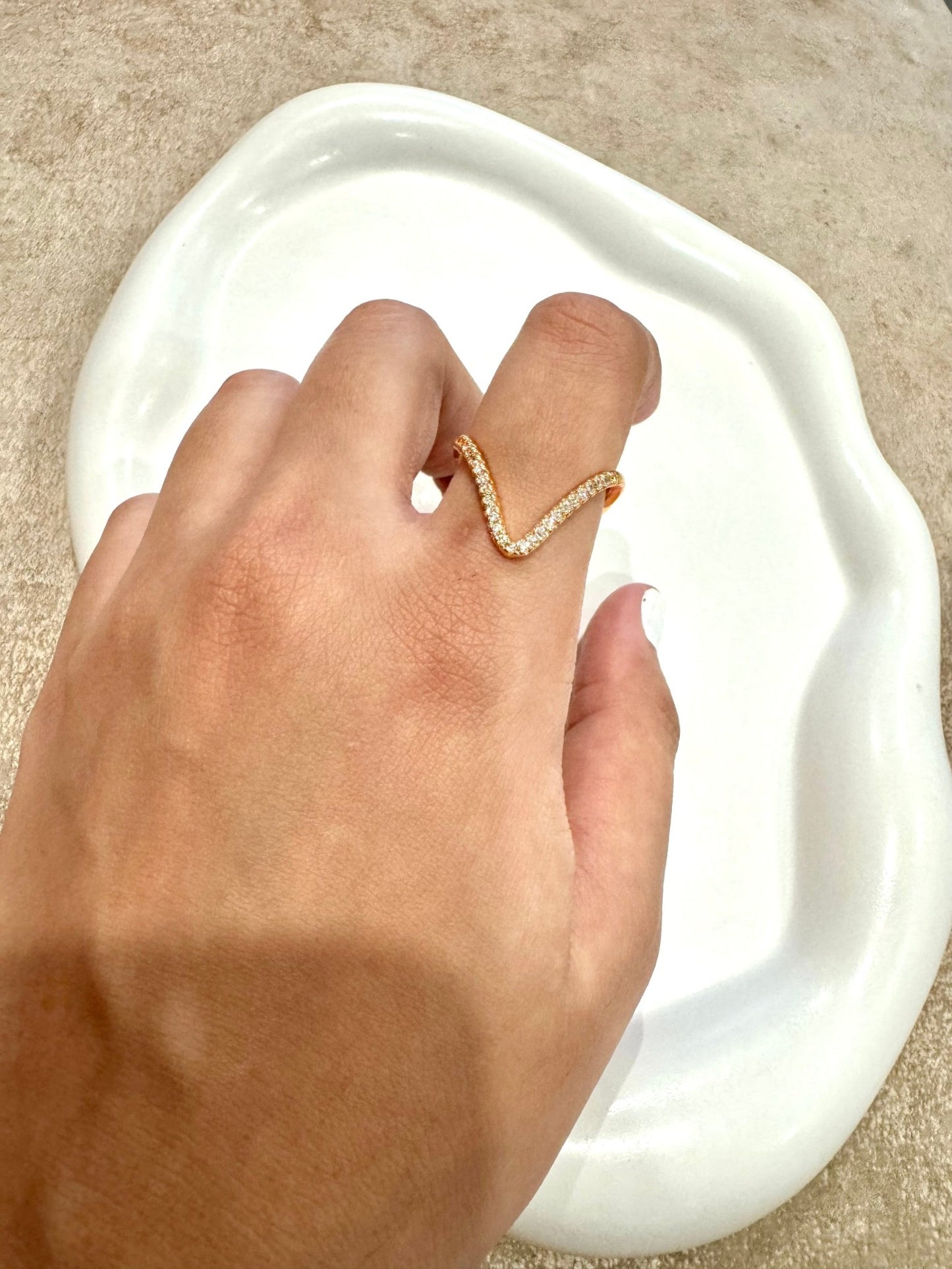 Blaze Ring 18k Rose Gold Anti Tarnish - SASSYNESS