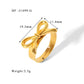 Bow ring 18k Gold Anti Tarnish - SASSYNESS