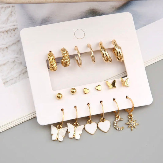 Buttercup Earrings set of 9 - SASSYNESS