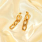 Chained - Tarnish Proof 18k Gold Stainless Steel earrings - SASSYNESS