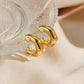 Earrings 18k Gold Tarnish proof - SASSYNESS