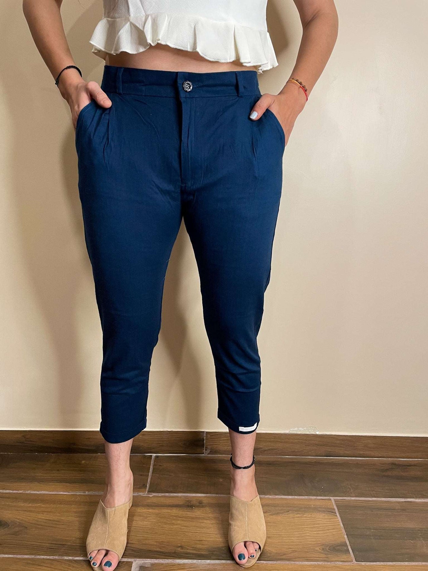 Workaholic- Blue Culottes Trousers