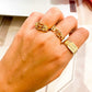 Rich bitch ring set of 3