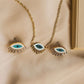 Evil eye earrings