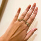 Rich bitch ring set of 3