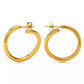 hoops anti tarnish 18k gold stainless steel waterproof hypoallergenic earrings