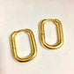 hoops anti tarnish 18k gold stainless steel waterproof hypoallergenic earrings