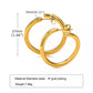 hoops anti tarnish 18k gold stainless steel waterproof hypoallergenic earrings