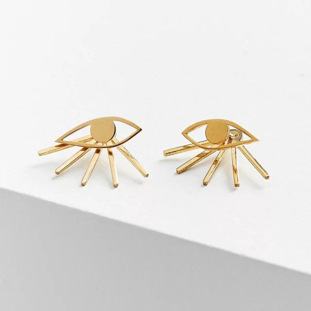 Evil eye earrings