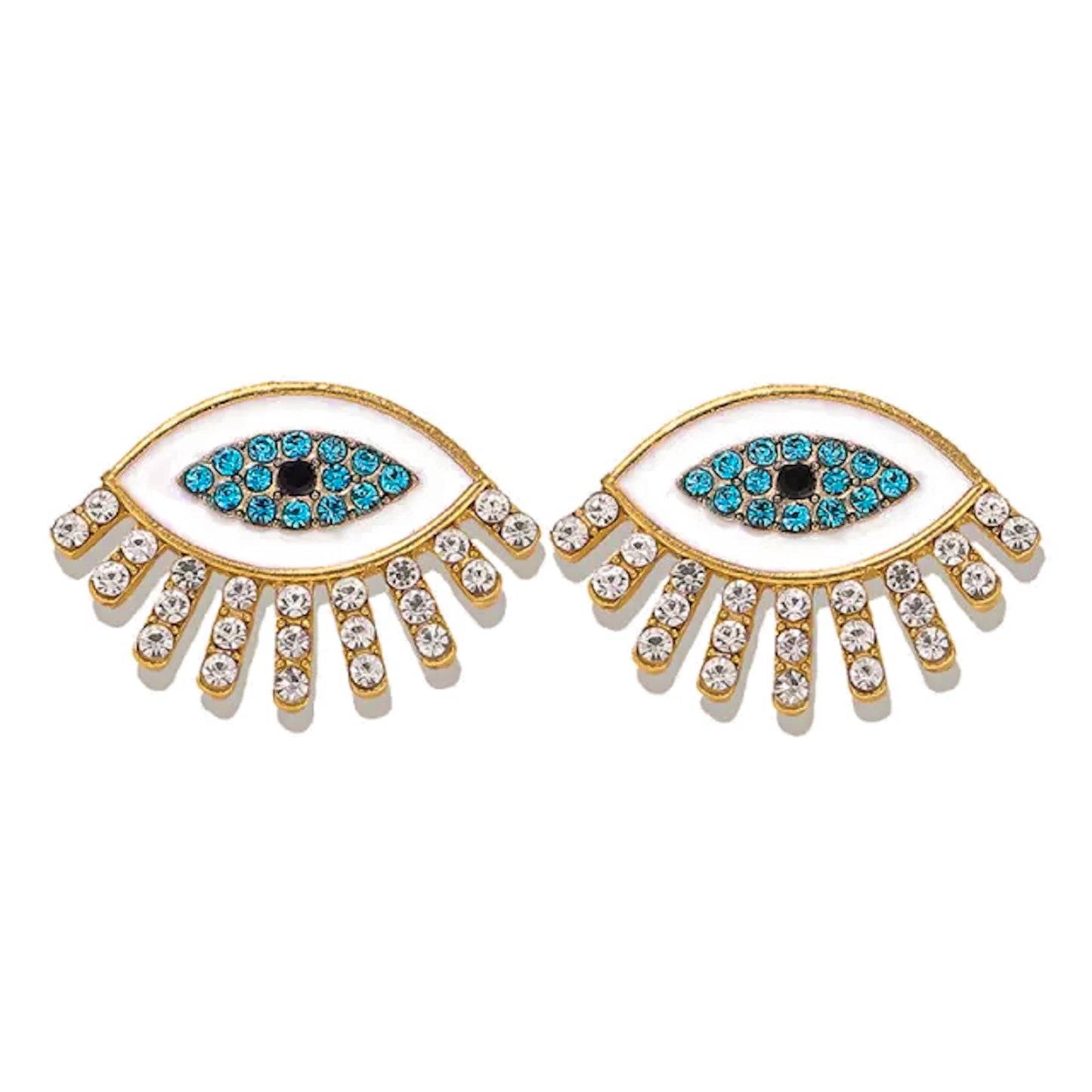 Evil eye earrings